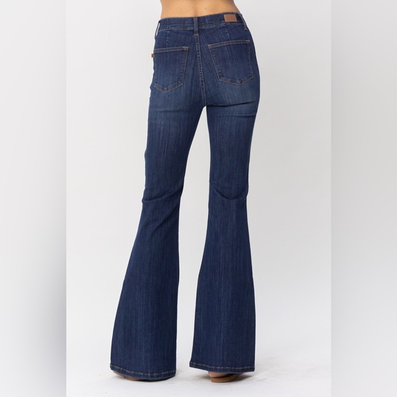 New! judy blue high waist pull on flare jeggings JB88276REG DK JB88276PL DK - Picture 8 of 12